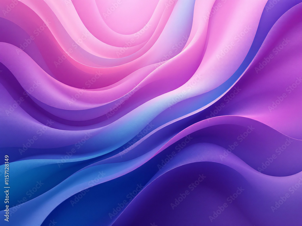 Fototapeta premium Colorful abstract waves with smooth gradient, vibrant background design.