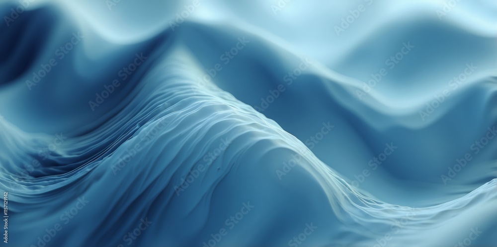 Obraz premium Light blue elegant background abstract waves grainy texture banner header poster design