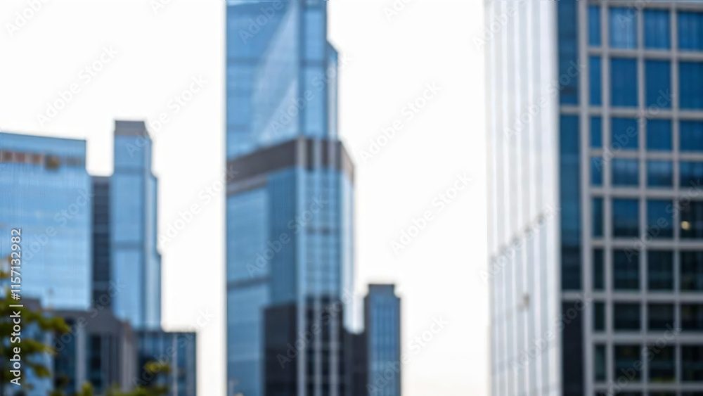 Obraz premium Blurred office building in the background with copy space image.