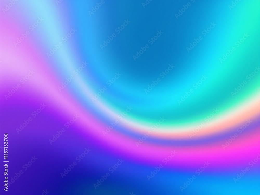 Obraz premium Colorful abstract waves with smooth gradient, vibrant background design.