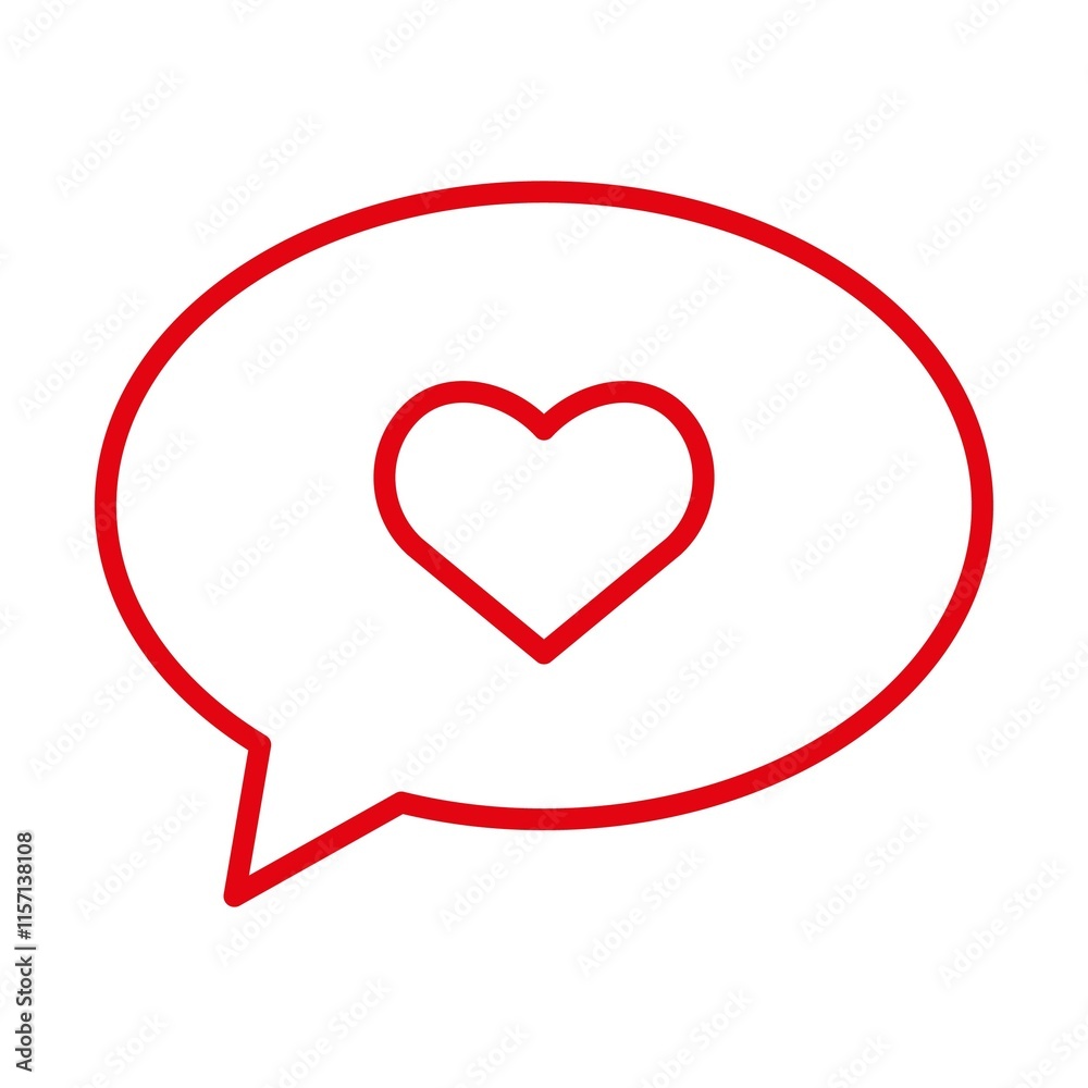 Illustration depicting a red valentine's day icon on a white background Illustration depicting a red valentine's day icon on a white background