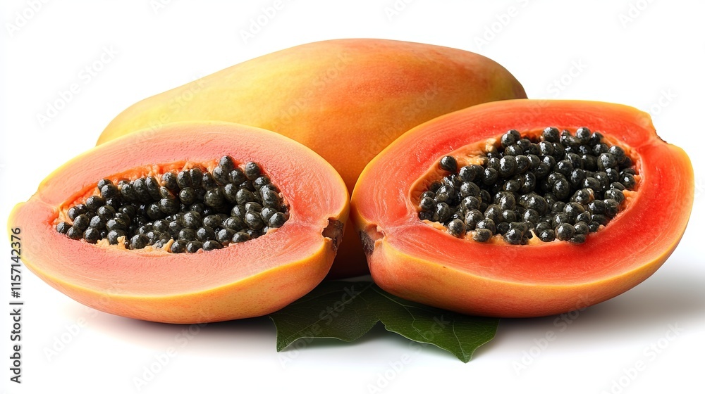 Vibrant Papaya Slices: A Tropical Fruit Feast for Healthy Eating Vibrant Papaya Slices: A Tropical Fruit Feast for Healthy Eating
