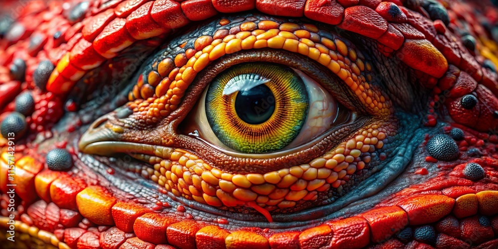 Fototapeta premium Aerial View Abrasions Bleeding Skin Injury Bird's Eye Perspective Wound Surface Texture