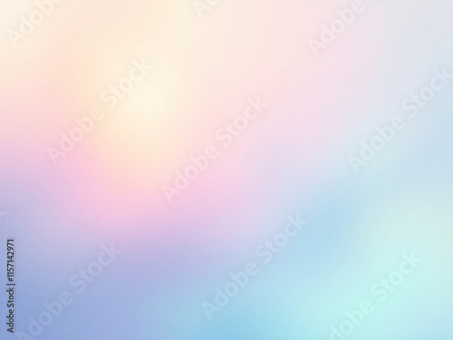 Pastel gradient background with soft pink, blue, and green hues