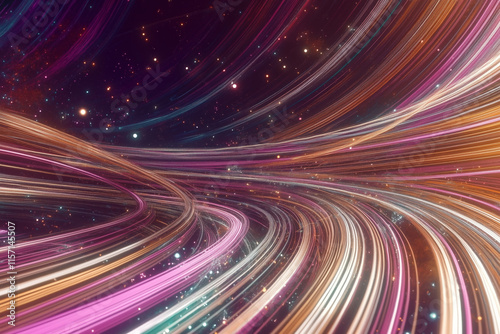 abstract glowing lines