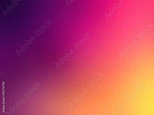 Vibrant purple to yellow gradient background.