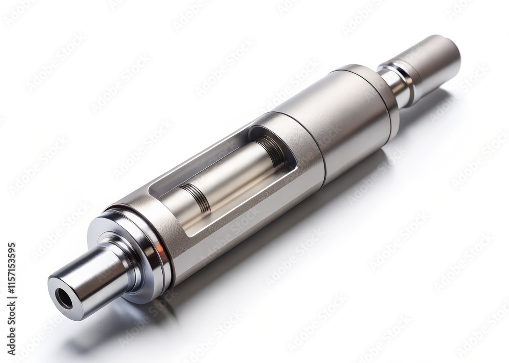 Close-Up Electronic Cigarette Image - Isolated White Background Close-Up Electronic Cigarette Image - Isolated White Background