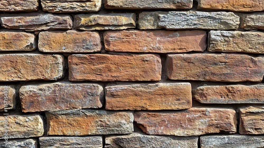 Close-up of a rustic red brick wall with weathered texture, perfect for backgrounds or architectural themes. Close-up of a rustic red brick wall with weathered texture, perfect for backgrounds or architectural themes.