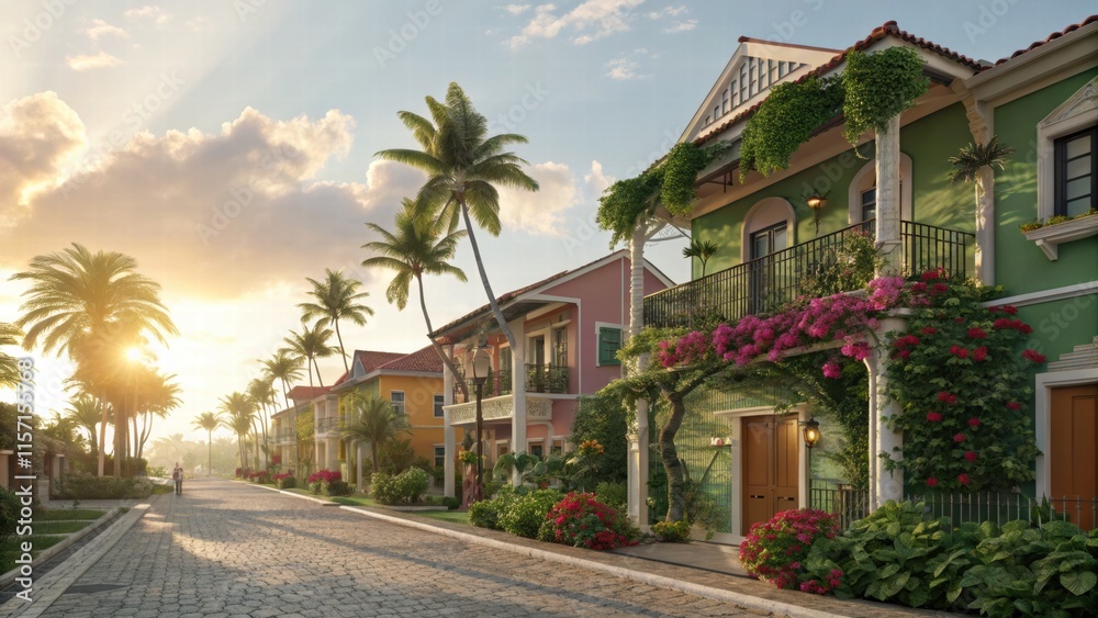 Fototapeta premium street in the town