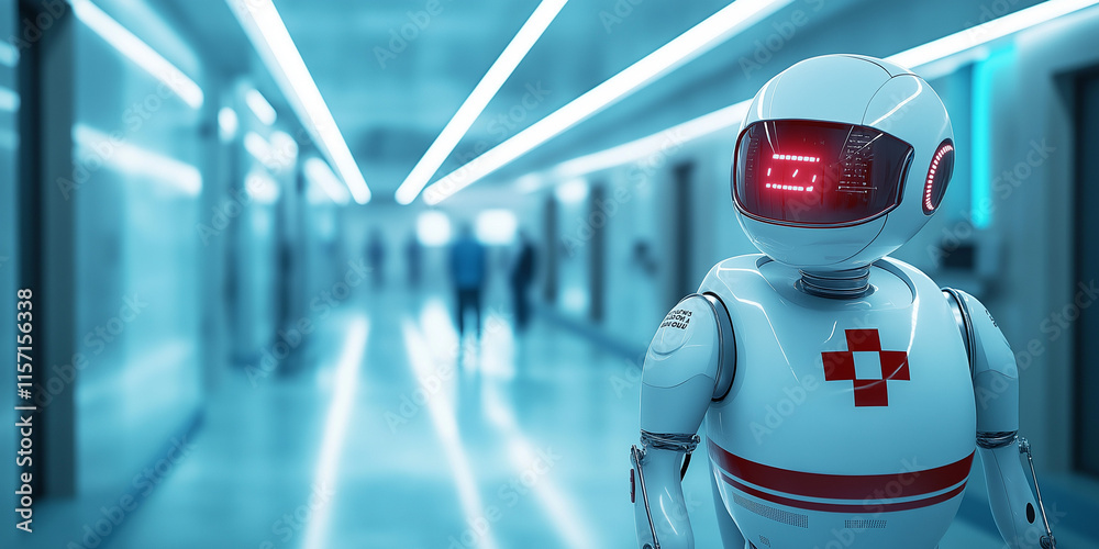 Service robotics transforming healthcare a futuristic robot in a hospital environment Service robotics transforming healthcare a futuristic robot in a hospital environment