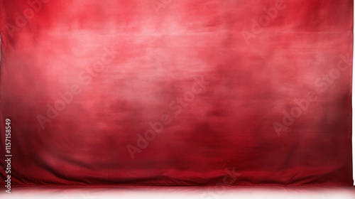 Textured red studio background featuring a subtle satin finish with soft lighting highlights and shadows, isolated on white background
