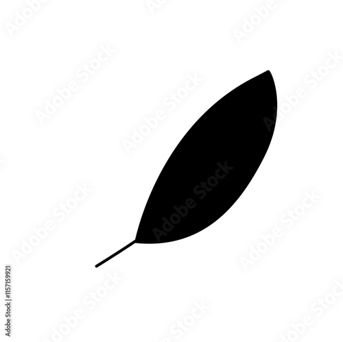 Leaf silhouette doodle