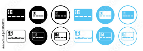 Credit card icon set
