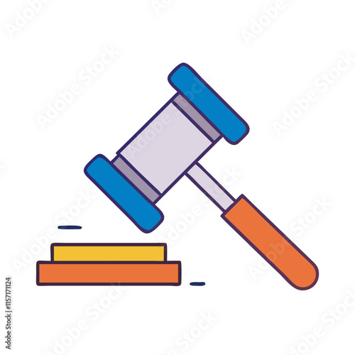 Justice Symbol Vector Illustration Art.