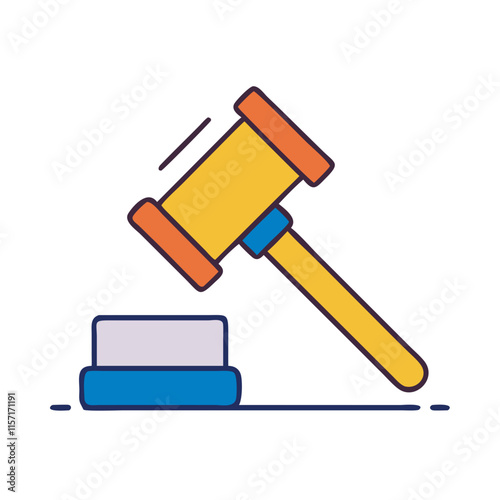 Justice Symbol Vector Illustration Art.