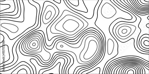 Topographic map lines contour background. Retro, patterns, Outline, Vintage, Detailed, Contour, Topographic map of wild west abstract vector background. outdoors style, wood, templates, geographic, 3d