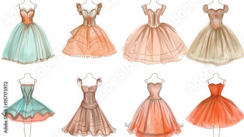 vintage ballet dress illustrations network.