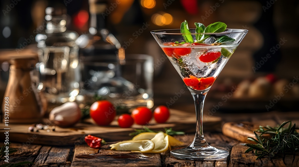 Artisan Martini with Fresh Ingredients Artisan Martini with Fresh Ingredients