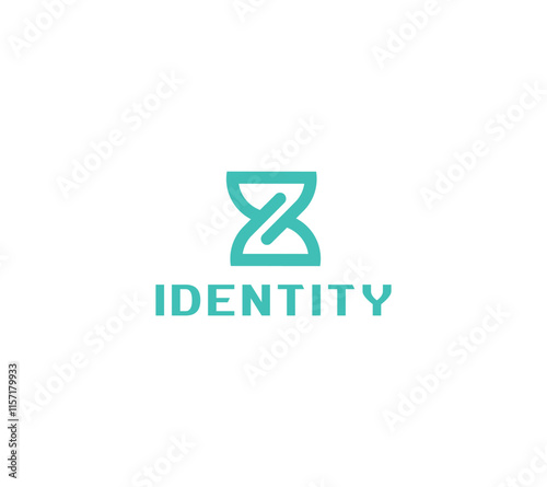 Z hourglass logo illustration icon vector logo design element template