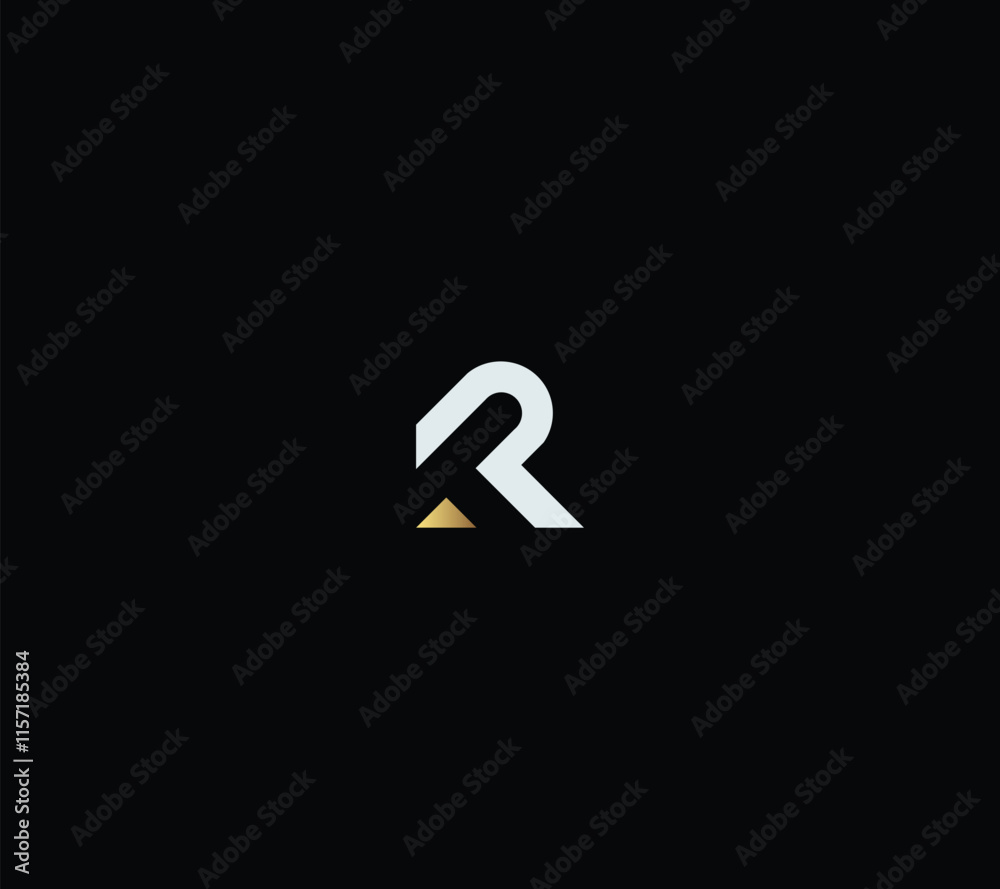 Letters TR or TP monogram with black background. Letters TR or TP monogram with black background.