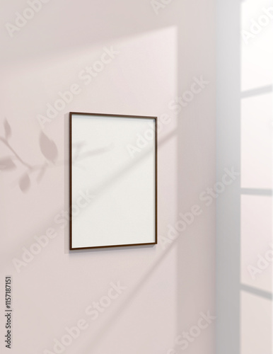A simple frame mock up file. A1 size picture frame mock up. A1 size poster mock up.