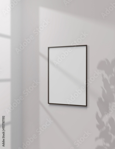 A simple frame mock up file. A1 size picture frame mock up. A1 size poster mock up.