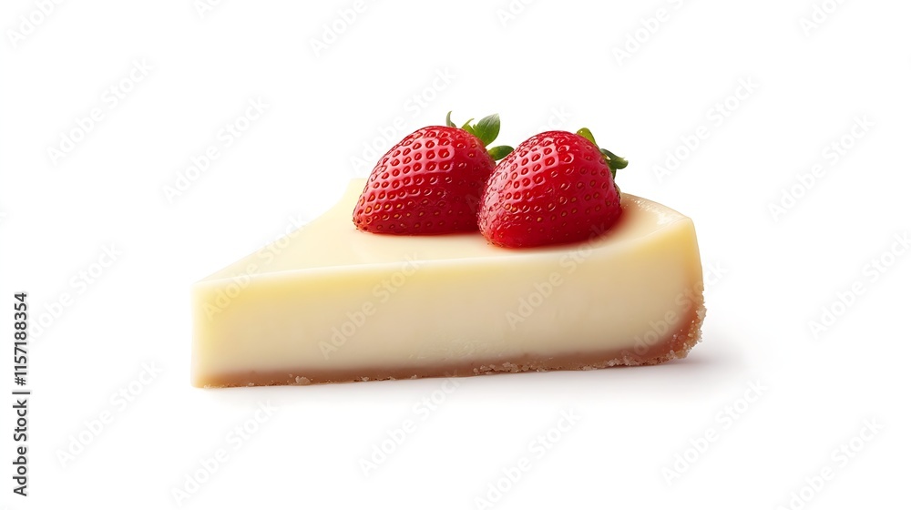 New York Cheesecake with Fresh Strawberry Topping New York Cheesecake with Fresh Strawberry Topping