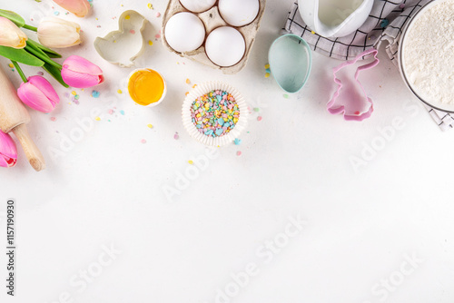 Easter baking background