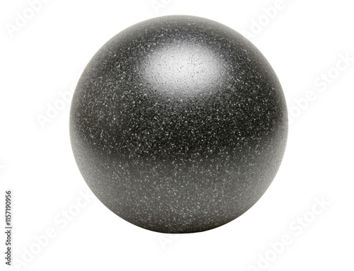 A foam fitness ball, typically used for physical therapy, isolated on a white background with front-facing detail photo