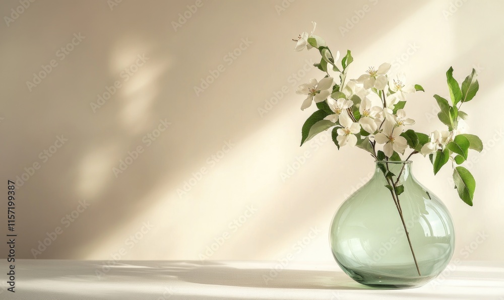 A vase with a white flower in it A vase with a white flower in it