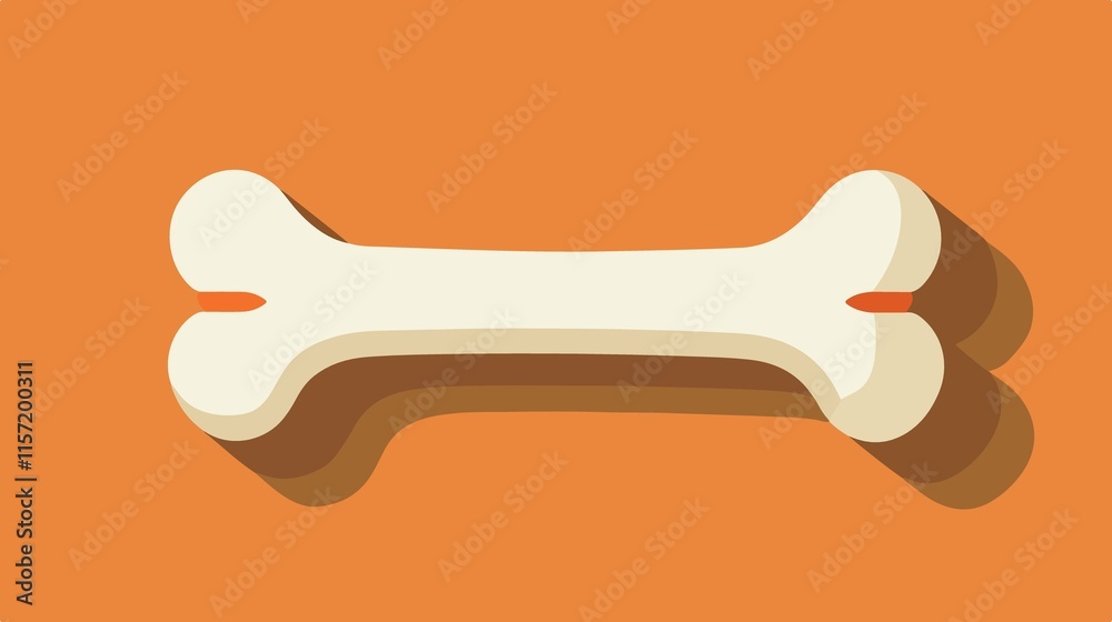 Dog Bone Flat Design Icon Vector Illustration Dog Bone Flat Design Icon Vector Illustration
