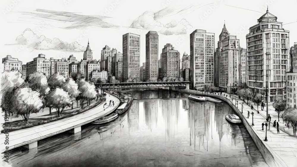 Fototapeta premium old city