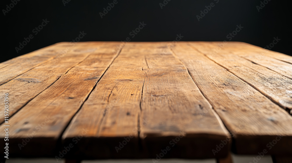 Rustic wooden table with unique textures in a dimly lit setting showcasing craftsmanship and natural beauty Rustic wooden table with unique textures in a dimly lit setting showcasing craftsmanship and natural beauty
