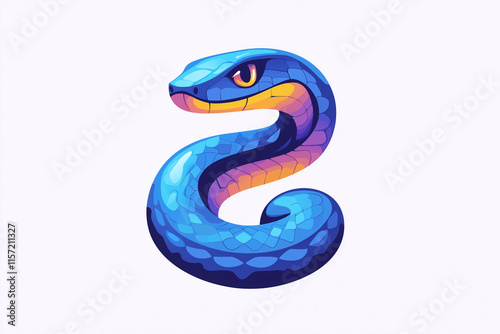 Wallpaper Mural Chinese zodiac, snake, blue snake, happy new year, New year, seasonal greetings, 2025 Torontodigital.ca