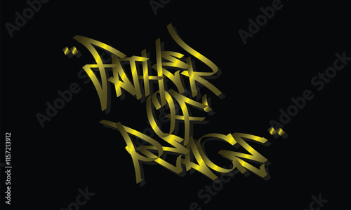 FATHER OF PEACE graffiti tag style design