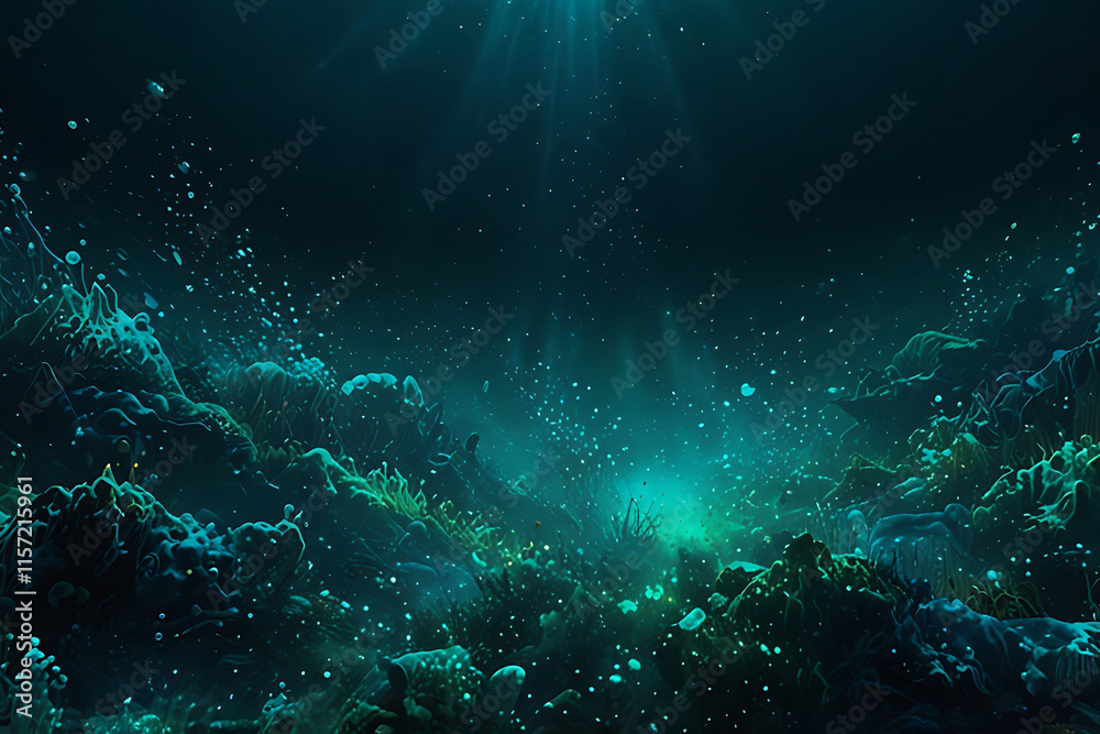 Deep sea ocean colors abstract background turquoise and green gradient underwater ambiance mysterious depths digital art vibrant teal Deep sea ocean colors abstract background turquoise and green gradient underwater ambiance mysterious depths digital art vibrant teal