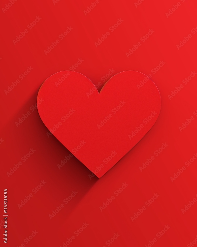 red heart cut out with red background red heart cut out with red background