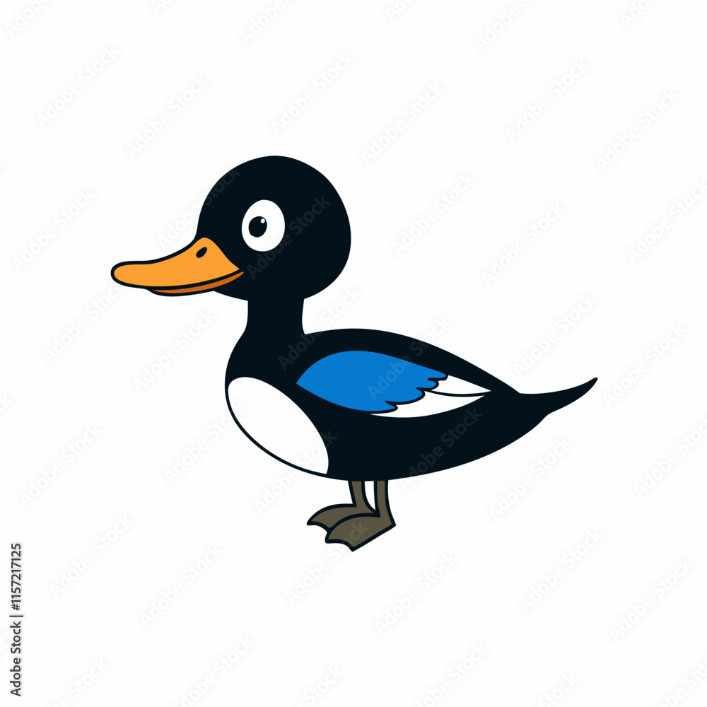 Obraz premium duck on white background