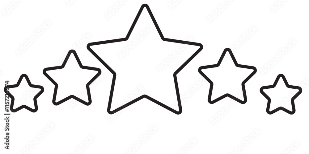 Black star - Vector icon star Icon Vector / star icon / star- Vector icon on white background.