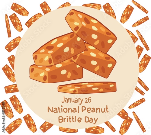National peanut brittle day is celebrated every year on 26 january.