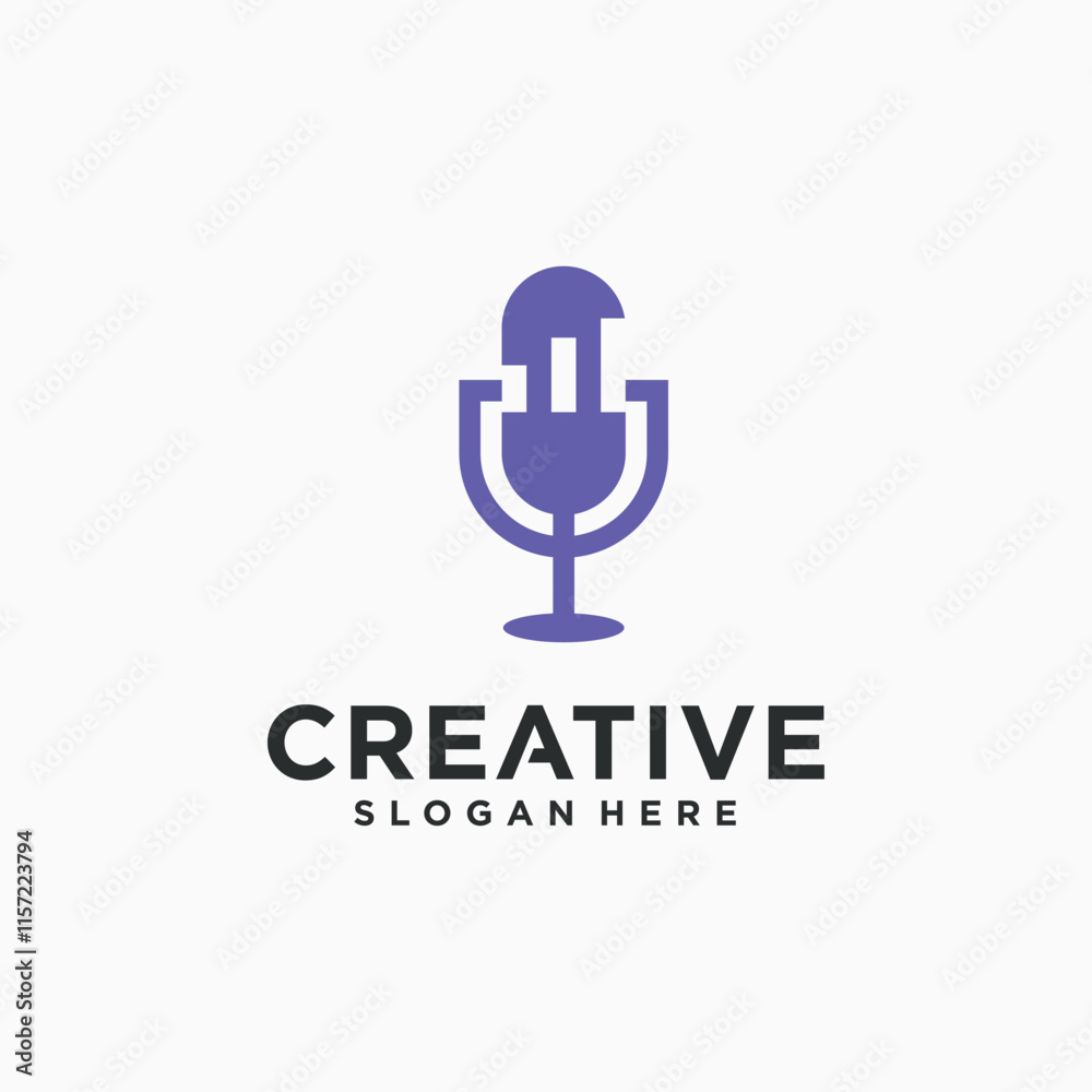 podcast chat logo design. collection of vector podcast chat logos. podcast chat logo design. collection of vector podcast chat logos.