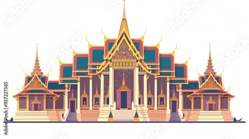 Wallpaper Mural Wat Phra Kaew Bangkok Thailand Architecture Landmark Travel Tourism Torontodigital.ca