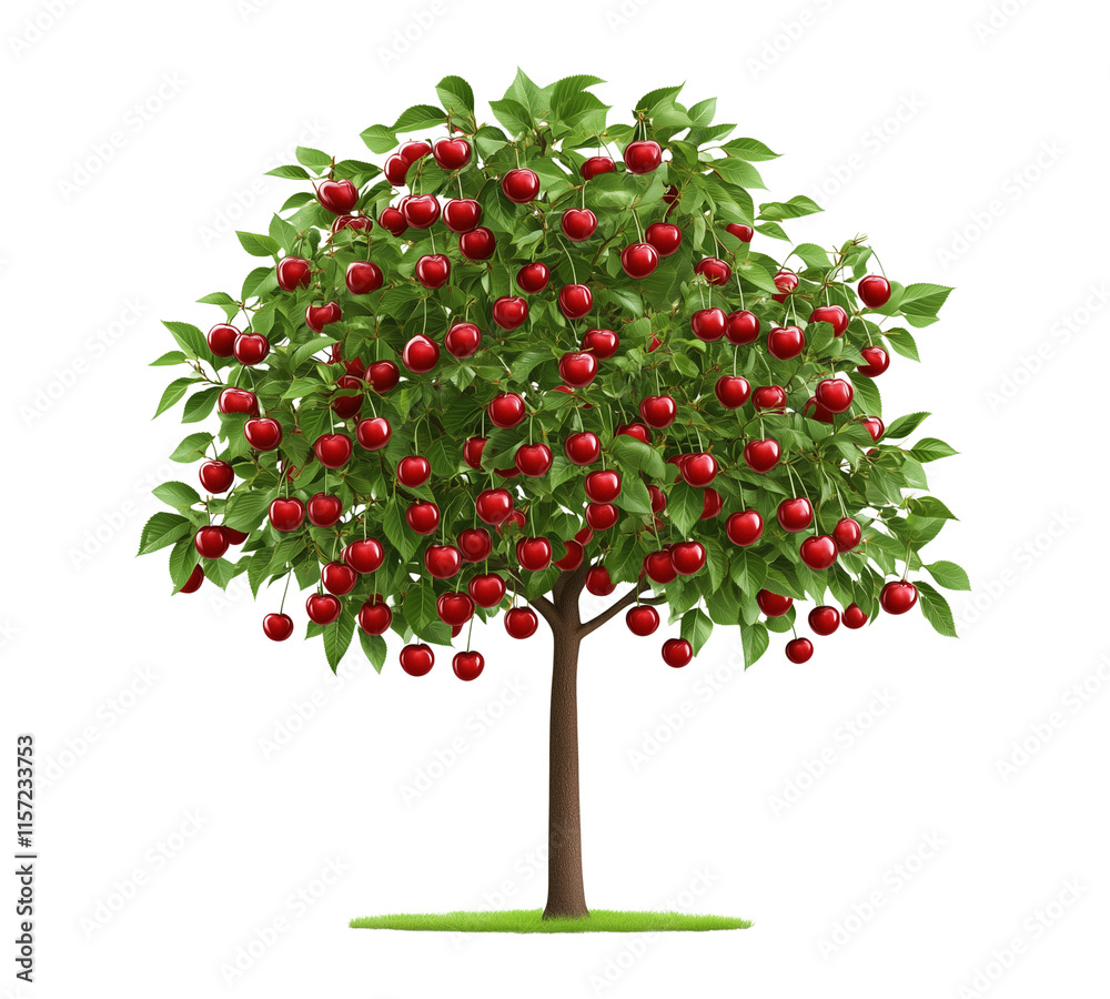 Cheery tree isolated on transparent background Cheery tree isolated on transparent background