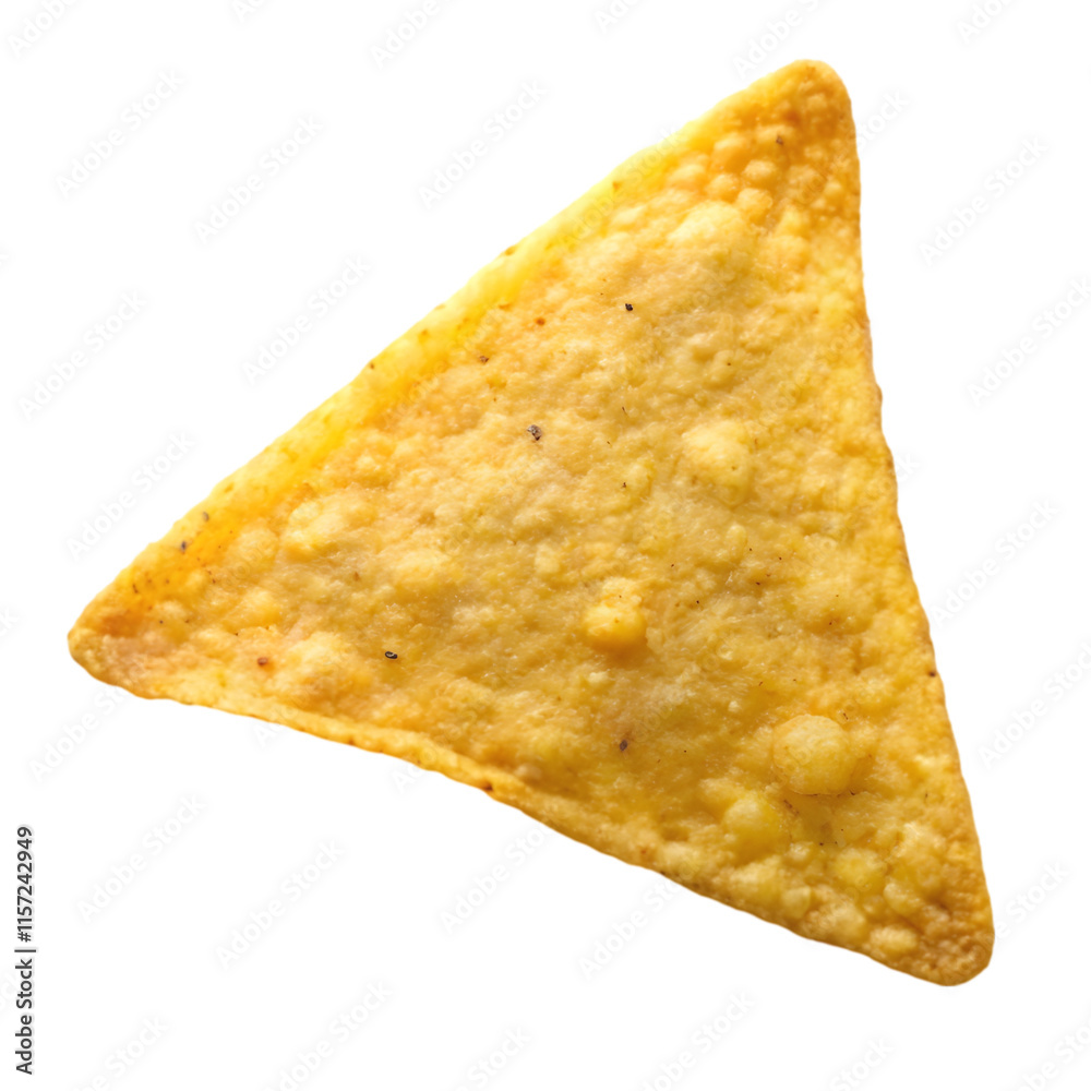Fototapeta premium corn tortilla chip isolated on transparent background