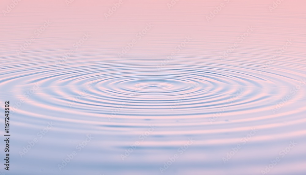Abstract reflection of sunset over ocean with ripples and waves under a blue sky Abstract reflection of sunset over ocean with ripples and waves under a blue sky