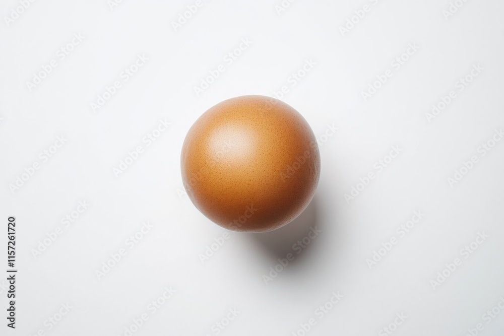 Argan nut on white background, isolated top view, high contrast, product showcase Argan nut on white background, isolated top view, high contrast, product showcase