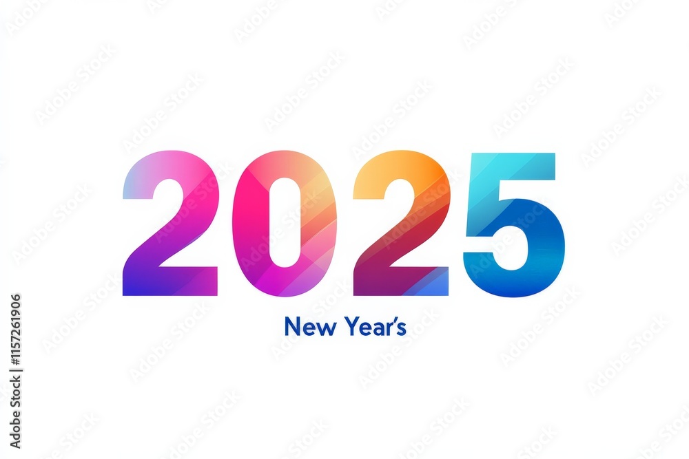 Featuring a sleek and modern 2025 New Year's design, this image uses gradient colors to create a bright and optimistic look, perfect for the holiday season. Featuring a sleek and modern 2025 New Year's design, this image uses gradient colors to create a bright and optimistic look, perfect for the holiday season.