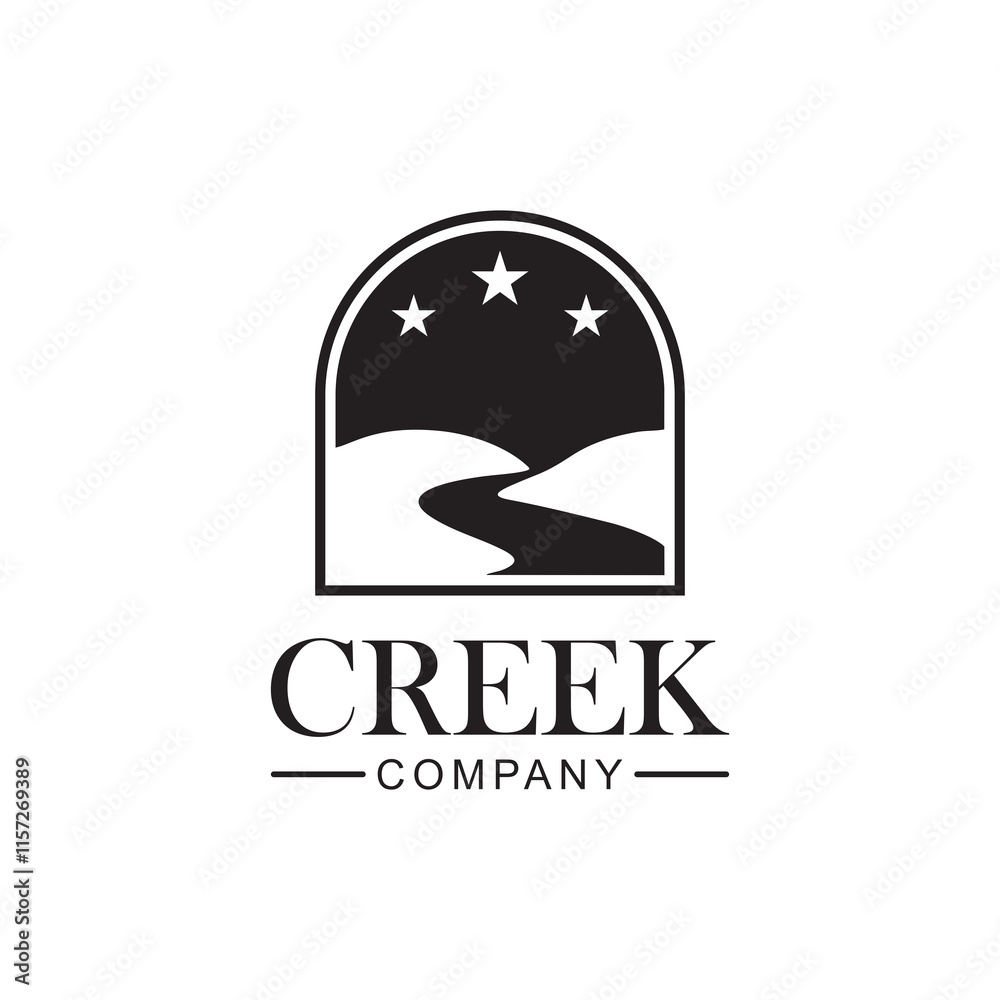 River icon logo design inspiration vector template River icon logo design inspiration vector template