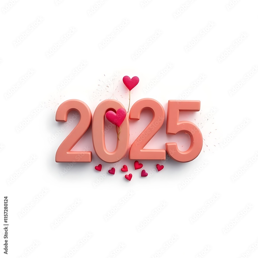 2025 happy new year typography logo design concept 2025 happy new year typography logo design concept