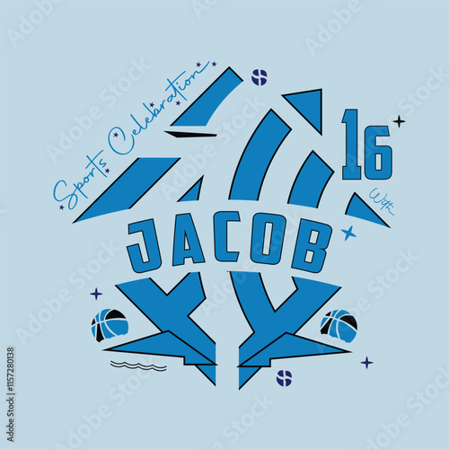 "16th Celebration Logo Design Featuring Jacob" Sport logo Design 